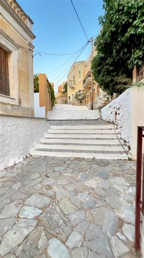 Sunset colours at Kali strata 🧡#symi #symitv #sunset #colours #islandlife #greece | Symi Tv