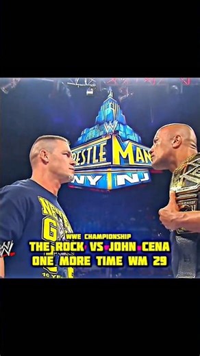 JOHN CENA VS THE ROCK 2012---2013 WRESTLEMANIA 🔥 #wwe #shorts #johncena #therock #wrestlemania #edit
