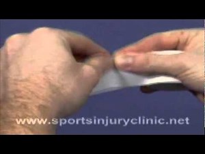 How to Tear Zinc Oxide Sports Strapping Tape