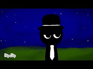 black from sprunki turns into a werewolf // transformation video