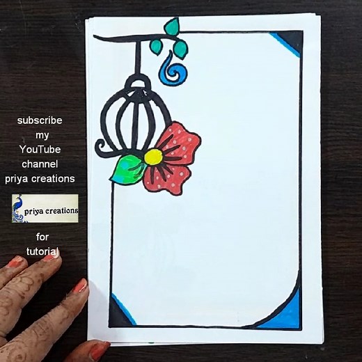 1.3K views | border designs | project work designs | border designs...