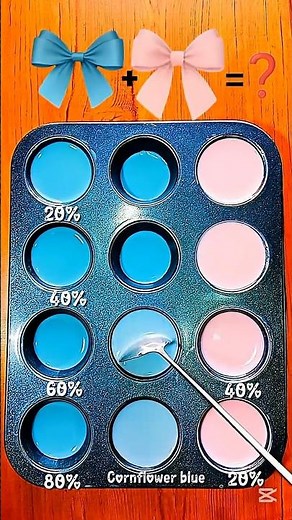 🎨 Light Blue & Blush Pink Color Blend _ Soft Aesthetic PaletteMix#colorpalette#colormixing#artshorts