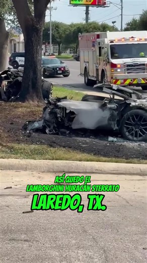Impresionante choque de Lamborghini en Laredo, Texas