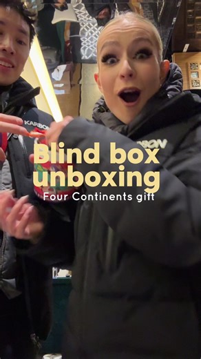 We went on a journey with this! Such a cute gift! 🥹🫶🏼🐴 @Hannah Lim @Ye Quan #figureskating #competition #athlete #unboxing #blindbox