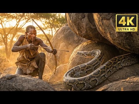 Comment cette tribu africaine chasse un python de 6 mètres
