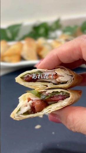 ザクザク『梅しそささみ揚げ』#15分レシピ #時短レシピ #春巻き #梅ささみ揚げ #男子ご飯