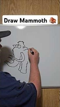 How to draw a woolly mammoth #drawing
