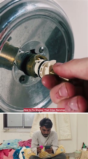How to Fix Shower That Drips Nonstop 🧑‍🔧 #plumbing #plumber #plumbingtips #shortvideo #shorts