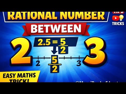 Find Rational Numbers Between 2 and 3 | Easy Maths Trick | Class 6–10 ‪@ManojPandeyEducator‬#ncert #yt
