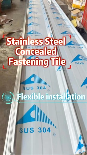 Stainless steel concealed snap tile produced by the source factory.✨#stainlesssteel