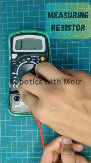 Measuring Resistor wit Multimeter #arduino