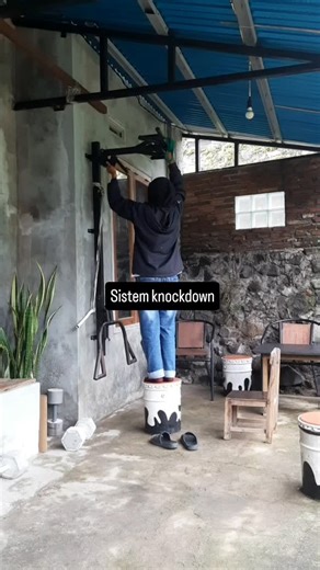 Sistem knockdown (bisa bongkar pasang) Cocok buat skala rumah. #fitmom #workout | Feny Agustina