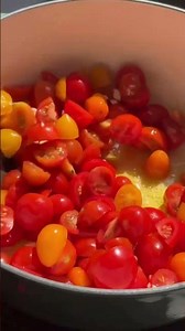 Quick and easy cherry tomato basil pasta