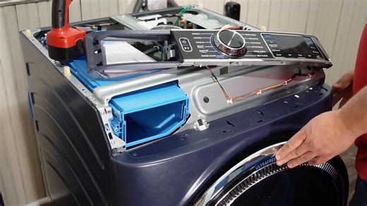 GE Front Load Washer Disassembly How to Get Inside New-Style GE Washer #washingmachine #appliances #homeappliances #videos #diy #repair | Ben's Appliances