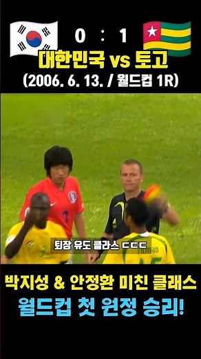 Korea's Historic First Away World Cup Win! The Legendary Match Against Togo (South Korea vs. Togo...