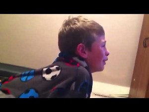 Kid crying over losing video game!!