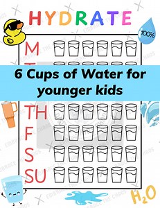 Hydration Tracker | Water Intake Log | Digital Download - Etsy Australia