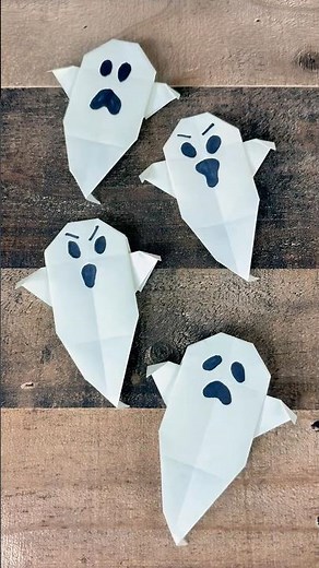 Easy origami ghost | how to make paper ghost Halloween decoration