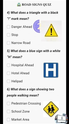 "Can You Guess the Road Sign? | Road Signs Quiz"