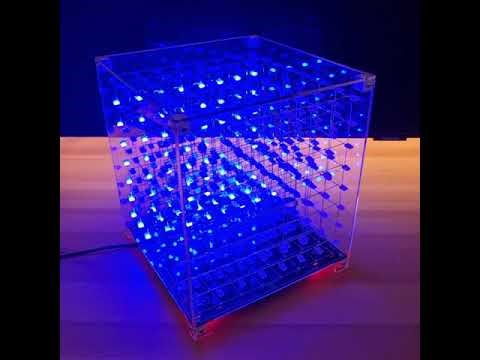 iCubeSmart 3D LED cube build completed!