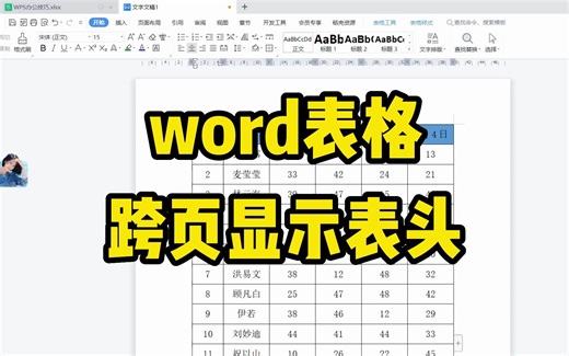 在word中，如果表格不止一页，难道你要慢慢复制粘贴表头吗？