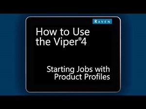 How To: Viper® 4 Starting Jobs with Product Profiles (3 of 8)