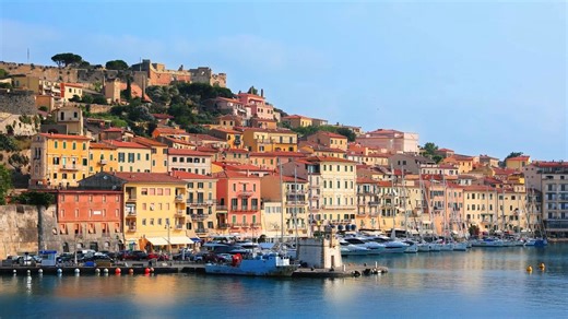 Portoferraio: Drone reveals the harbor beauty of Elba Island, Tuscany - Worldwide