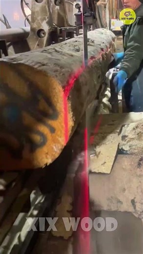 From Log to Lumber in Seconds - Wood Cutting Process