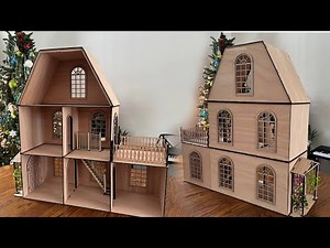 How to Easily Assemble a Large Wooden Dollhouse | Cozy Dollhouse for Play