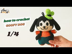 #125 | Free Crochet Amigurumi Goofy Dog (1/4) | Disney Characters Crochet Pattern | ‪@AmiSaigon‬