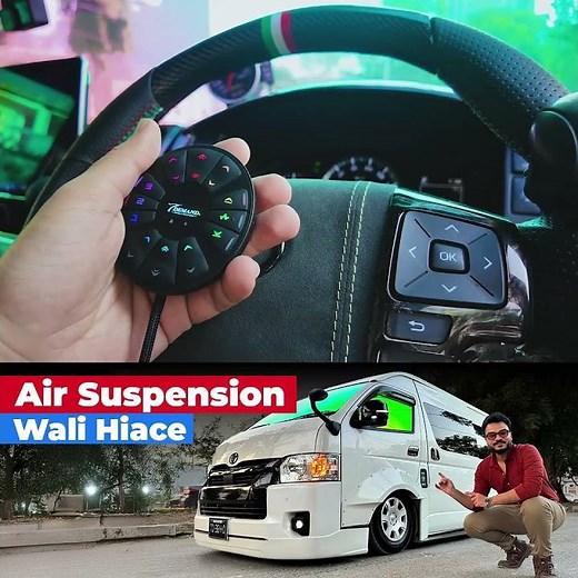 Check out This Air suspension system in Toyota Hiace!