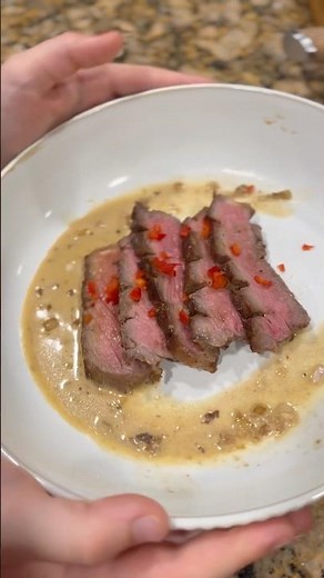Steak 🥩 au poivre! #steak #cooking #food #yummy