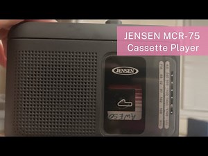 JENSEN MCR-75 Personal Cassette Player/Recorder with AM/FM Radio