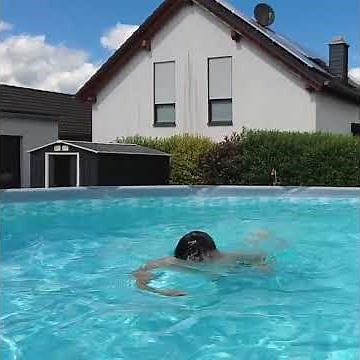 Summer Waves Elite Frame Pool, Aufstellpool grau, rund Ø 549x132 cm