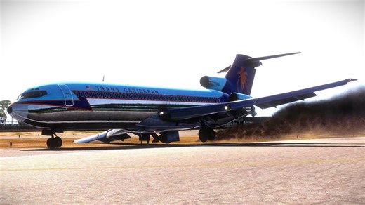 Boeing 727 crash landing in the Virgin Islands - Trans Caribbean 505
