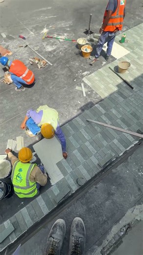 Swimming Pool- Final Tiles Fixing