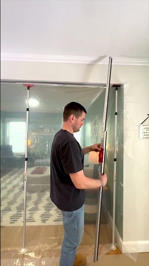 A Fully Sealed ZipWall® Barrier – Set up in Minutes! 🙌