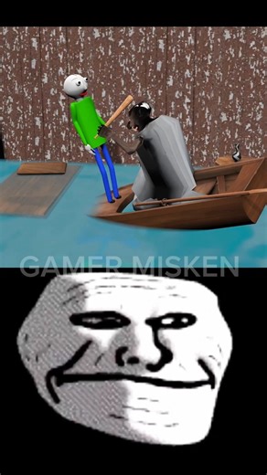 Baldi in Granny Chapter 1 #baldi #granny #trollface