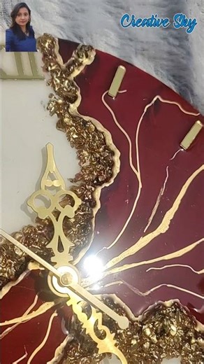 Stunning👌😍 Resin Wall Clock Tutorial / Epoxy Resin Art Idea / Clock Design #creativesky #resinclock