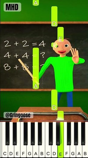 Baldi’s Basics Math @gringoose - Piano Tutorial