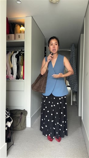 YAY. PARTY TIME. Back on deck and you know the drill. I get dressed and take you along for the ride. In today’s edition, you get a bonus mini review of my delicious new @VESTIRSI handbag. Outfit deets are over on my LTK #whatiwore #workoutfit #smartcasual #summerworkwear @Sézane @Midas_Shoes @SABA