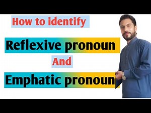 How to identify reflexive and emphatic pronouns || Difference between Reflexive and Emphatic pronoun