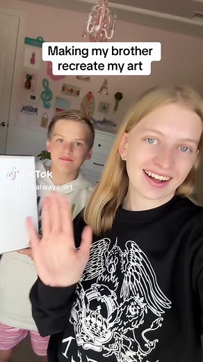 Sibling Art Recreation Challenge with Chris Pack