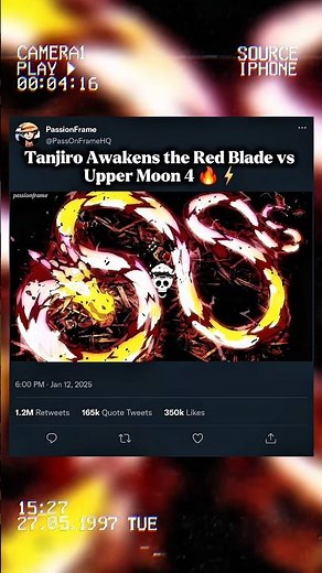 Tanjiro Awakens the Red Blade vs Upper Moon 4 🔥⚡ #demonslayer #anime #shorts