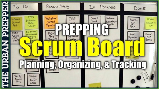 How to use a scrum board to organize your preparedness projects