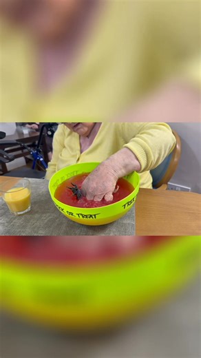 👻🎃 What’s in the Jelly? 🎃👻 Our residents had a frightfully fun time playing our “What’s in the Jelly?” Halloween game! 🫶🕷️ Everyone bravely put their hands into the wobbly jelly to find hidden spooky creatures — from slimy spiders to creepy crawlies and more! 🕸️🪱 There were plenty of laughs, a few surprises, and lots of Halloween spirit all around! 💜✨ #parkviewwitham #RunwoodHomes #halloweenfun | Park View Witham - Runwood Homes Senior Living