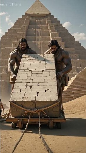 How were the Egyptian pyramids built