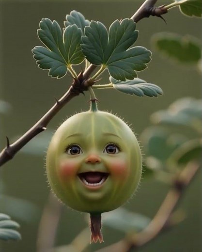 Gooseberry Baby Talk In Bush–Cute Funny