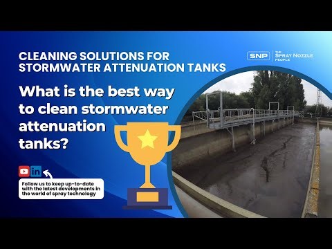 How do you clean a stormwater attenuation tank?