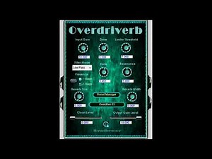Overdriverb: Stereo Overdrive, Soft Distortion and Reverb Effect VST, VST3 and Audio Unit Plugin 64-bit for Windows and Mac. Guitar Fx. Guitar Amp Simulation. Guitar Distortion and Reverb Effect. Virtual Stompbox / Pedalboard. Effects for Guitar.